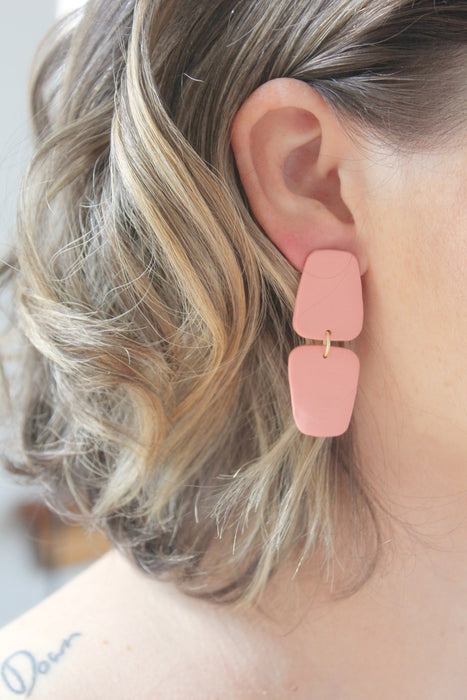 Miami Pink - Pink Polymer Clay Earrings | Clay Jewelry - Amelie Owen Collections